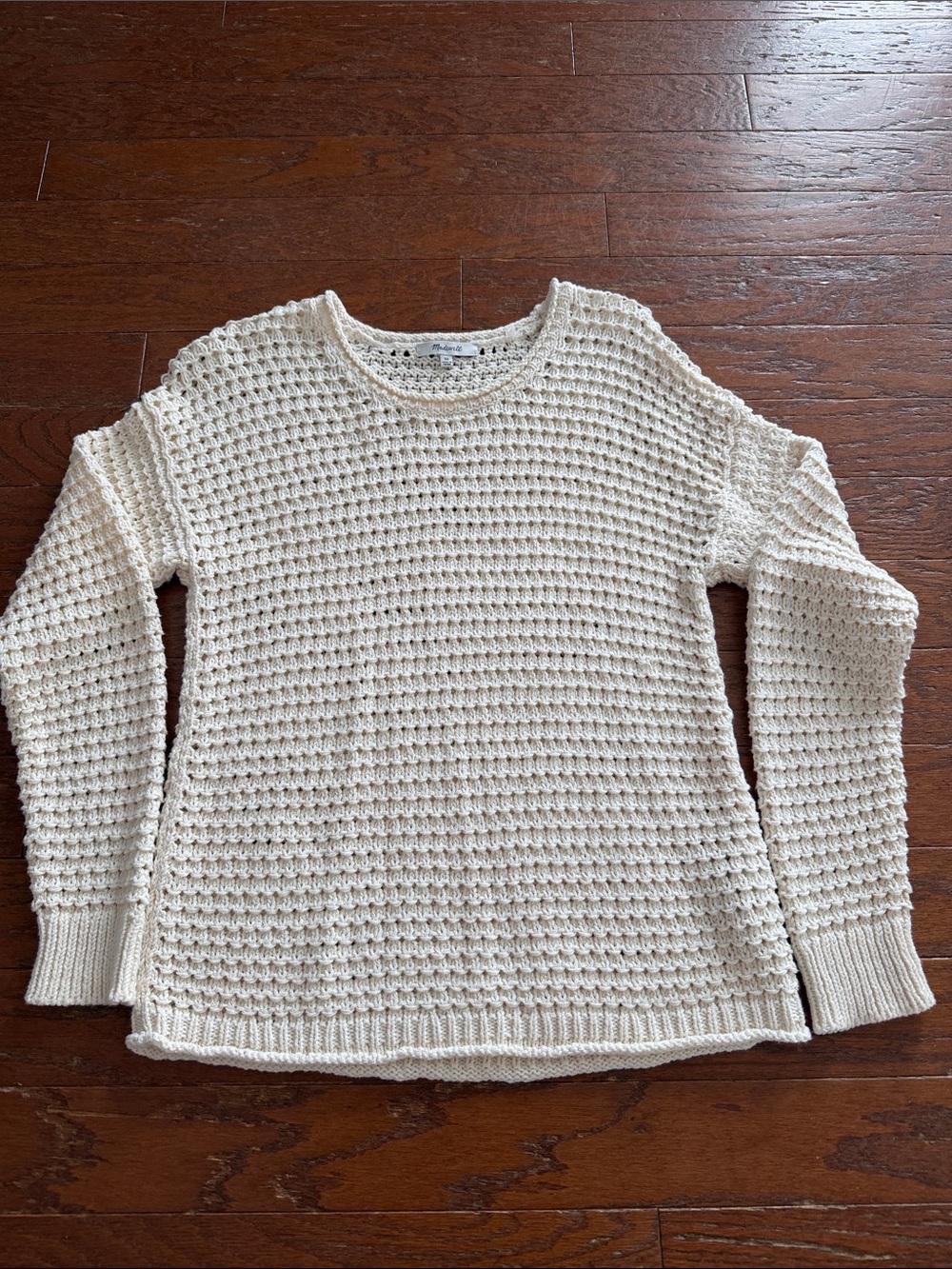 NWOT Madewell Cream Crewneck Sweater XS